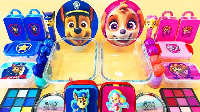 Slime Video💕| a mix of cosmetics and slime 🥳 img