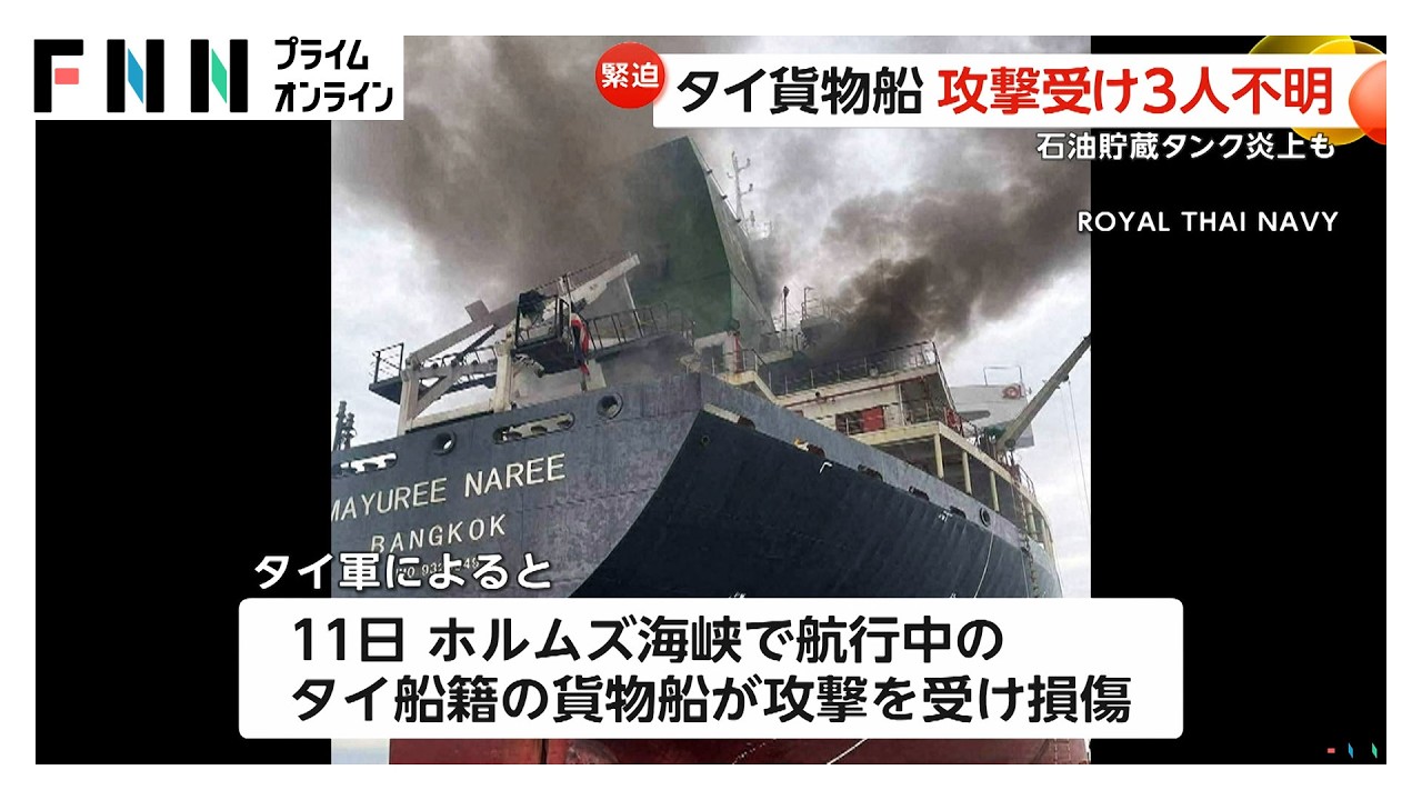 イラン革命防衛隊「敵国と関係する船は標的」ホルムズ海峡で民間の船に被害 中東情勢の緊迫化「小麦」や「ピスタチオ」にも影響（2026年03月12日） img