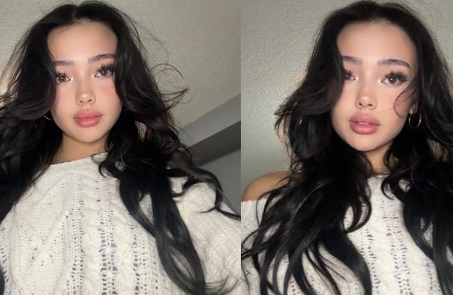 My winter makeup and hair img