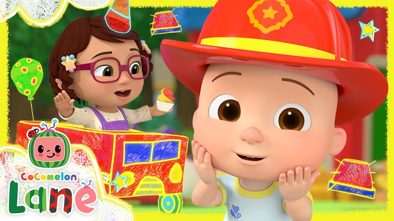 JJ's Firetruck Birthday! | NEW CoComelon Lane Episodes on Netflix | Full Episode img