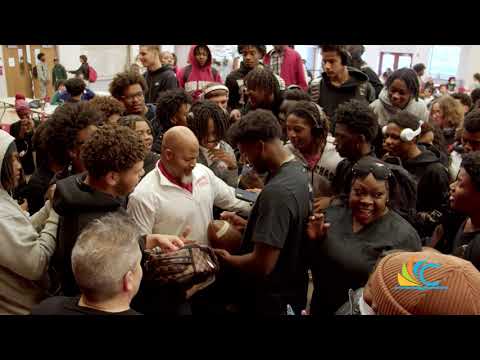 Shedeur Sanders visit to Cleveland's John Marshall High School img