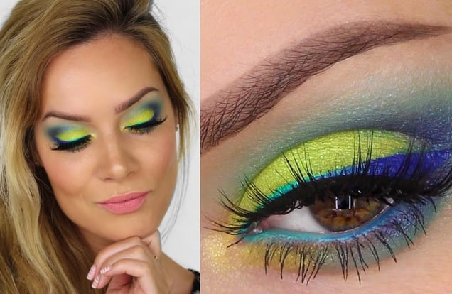 Brazilian Carnival Makeup Tutorial 💛🧡❤️ img